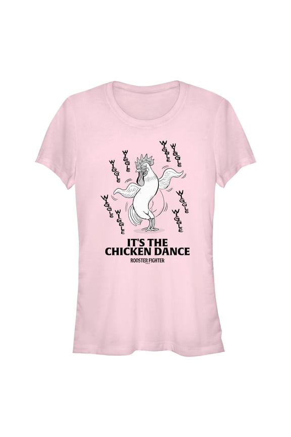 Juniors Rooster Fighter Chicken Dance Panel T Shirt
