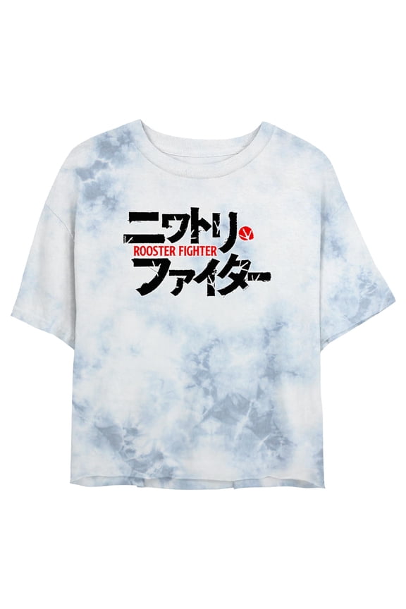 Juniors Rooster Fighter Distressed Red Logo T Shirt