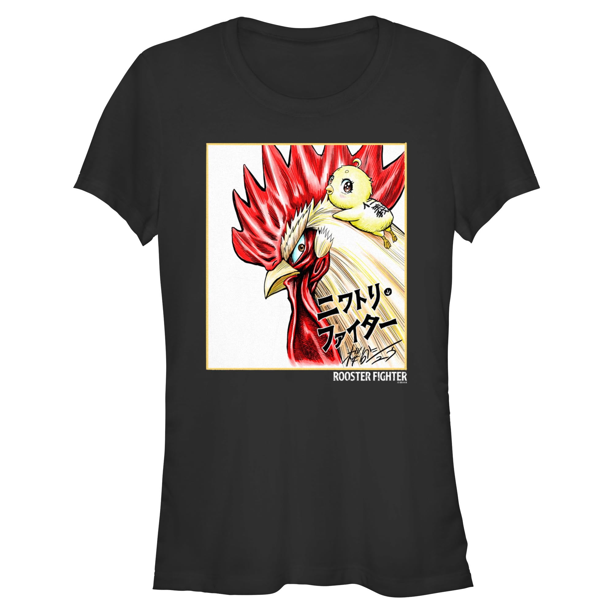 Juniors Rooster Fighter Keiji and Piyoko T Shirt - Walmart.com