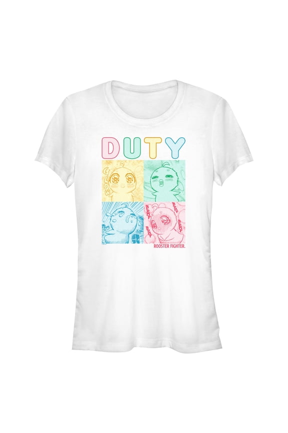 Juniors Rooster Fighter Piyoko Duty T Shirt