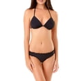 thumbnail image 1 of Juniors' Rouched Triangle Bikini Top, 1 of 6
