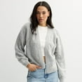 thumbnail image 1 of Juniors' SO® Cloud Mossy Open Cardigan Color: Gray Fox Heather Size: MEDIUM, 1 of 4