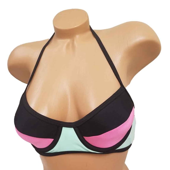 Juniors SO Colorblock Bikini Top