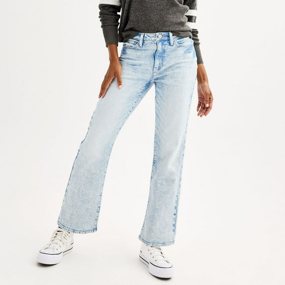Juniors' SO® High-Rise '90s Bootcut Jeans Color: Light Size: 17