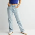thumbnail image 1 of Juniors' SO® High-Rise '90s Bootcut Jeans Color: Light Size: 9, 1 of 4