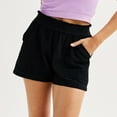 thumbnail image 1 of Juniors' SO® High Rise Double Gauze Shorts Color: Black Luxe Size: X SMALL, 1 of 4