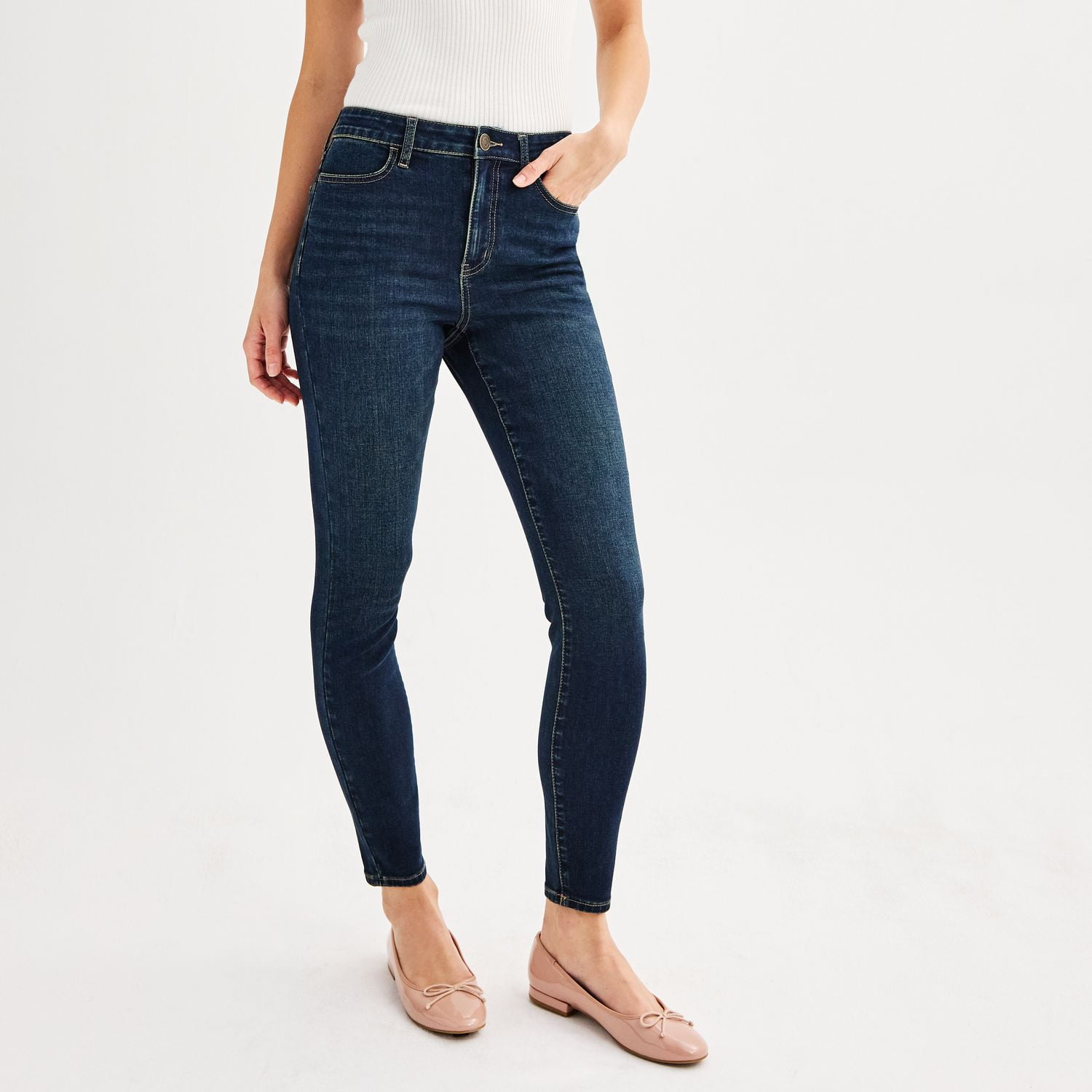 Juniors' SO® High Rise Jeggings Color: Black Size: MEDIUM - Walmart.com