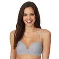 thumbnail image 1 of Juniors' SO® Lace Balconette Push Up Bra ZG01B430R Color: Peri Grey Size: 36 B, 1 of 4