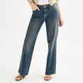 thumbnail image 1 of Juniors' SO® Low Rise Baggy Jeans Color: Dark Tint Size: 17, 1 of 4