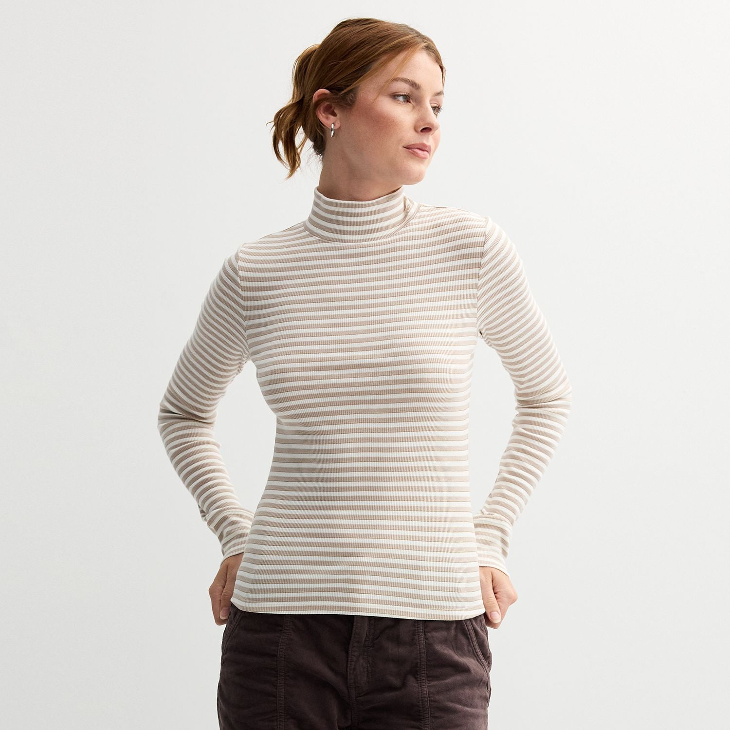 BRIEFING☆MS LOGO RIB MOCK NECK RF☆ブラック☆S BRIEFINGMS LOGO RIB MOCK NECK RFブラックS