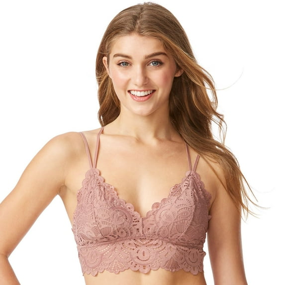 Juniors' SO® Strappy Lace Bralette SO51-020 Color: Feather Nest Size: X LARGE