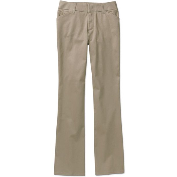 Juniors' School Uniform Curvy Bootcut Pants