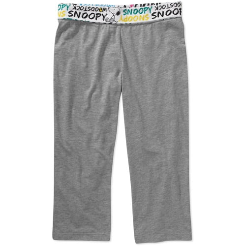 Juniors Snoopy Yoga Pants - Walmart.com