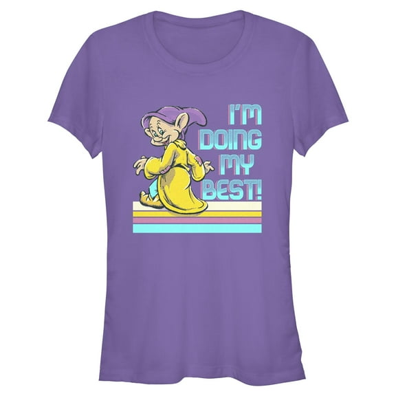 Juniors Snow White and the Seven Dwarfs Dopey I'm Doing My Best T Shirt