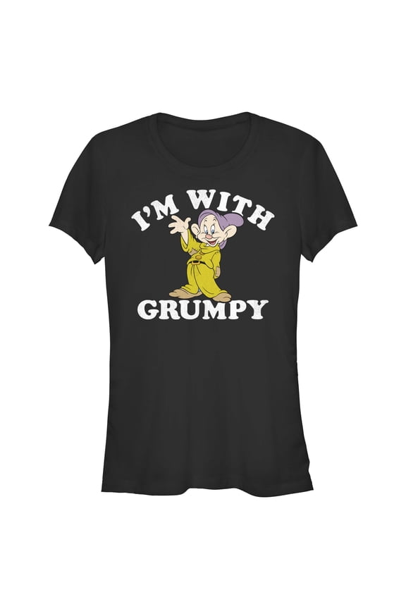 Juniors Snow White and the Seven Dwarfs With Grumpy T Shirt