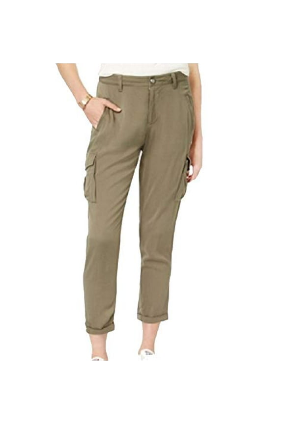 Juniors' Soft Cargo Pants Dusty Olive L