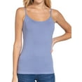 thumbnail image 1 of Juniors Solid Plain Adjustable Spaghetti Strap Layering Cropped Camisole Tank Top (Arctic Blue, M), 1 of 4