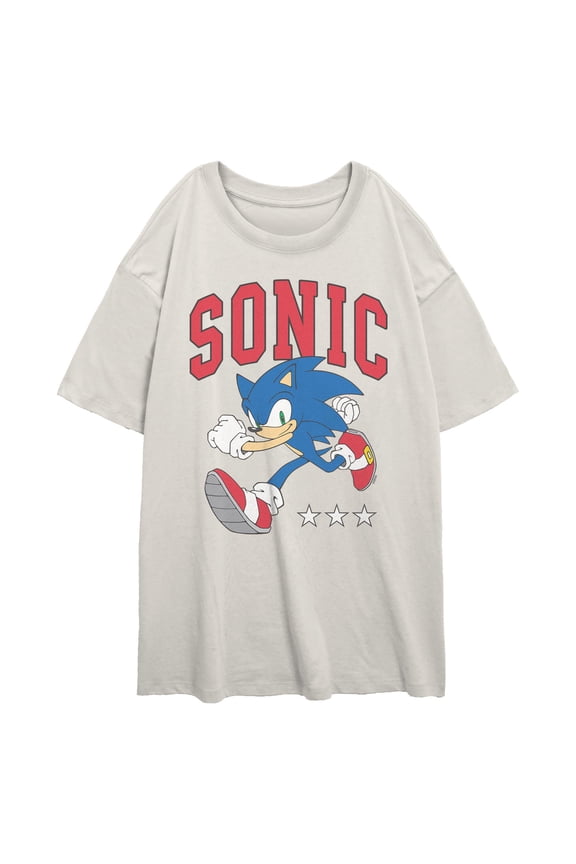 Juniors Sonic the Hedgehog Three Stars Running T Shirt