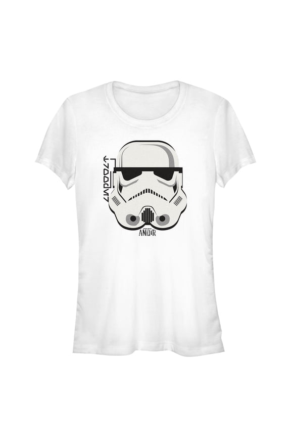 Juniors Star Wars: Andor Stormtrooper Helmet Portrait T Shirt