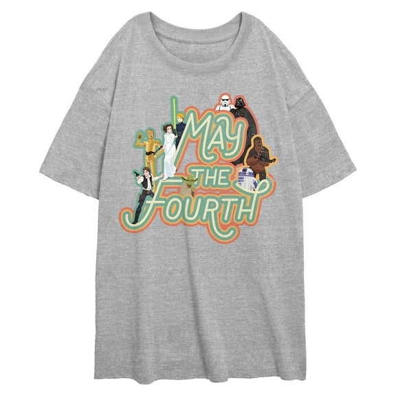 Juniors Star Wars May The Fourth Be With Hope T Shirt