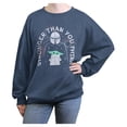 thumbnail image 1 of Juniors Star Wars: The Mandalorian Stronger Than Fireworks Sweatshirt, 1 of 4