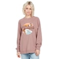 thumbnail image 1 of Juniors' Stone Magic Fleece Boyfriend Graphic Sweatshirt Raisin XL, 1 of 1