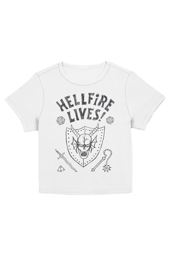 Juniors Stranger Things Hellfire Lives T Shirt