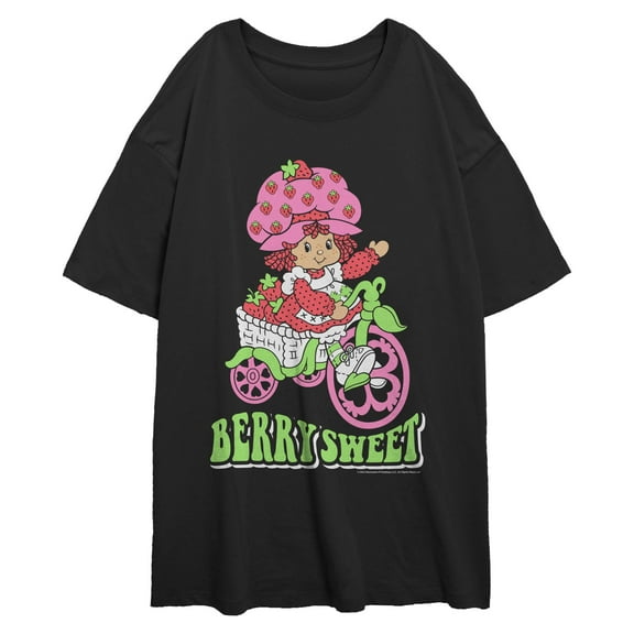 Juniors Strawberry Shortcake Berry on a Cart T Shirt