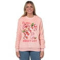 thumbnail image 1 of Strawberry Shortcake Sweatshirt Women's Sweet List Long Sleeve Fleece Pullover, 1 of 6