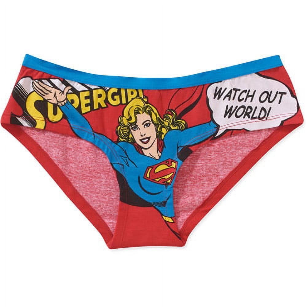 Superman Supergirl Printed Boyshort Hipster Panty