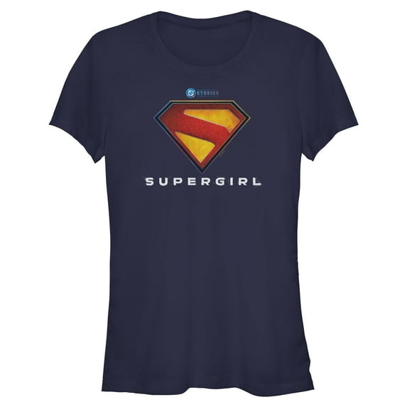 Juniors Supergirl New Official Logo T Shirt