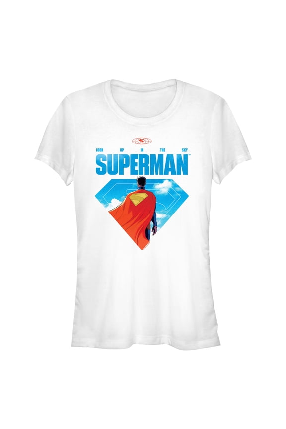 Juniors Superman Caped Hero T Shirt