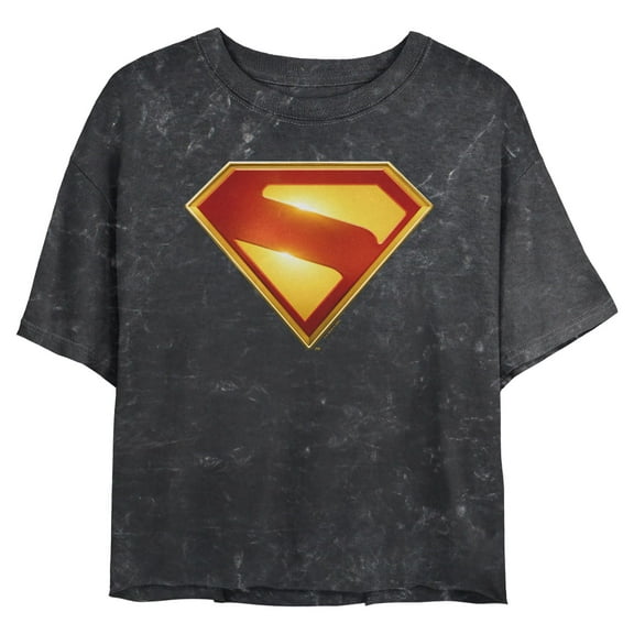 Juniors Superman Classic Hero Logo T Shirt