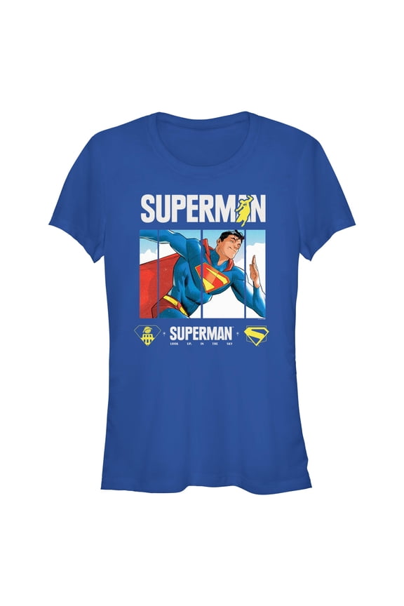 Juniors Superman Fast Hero T Shirt