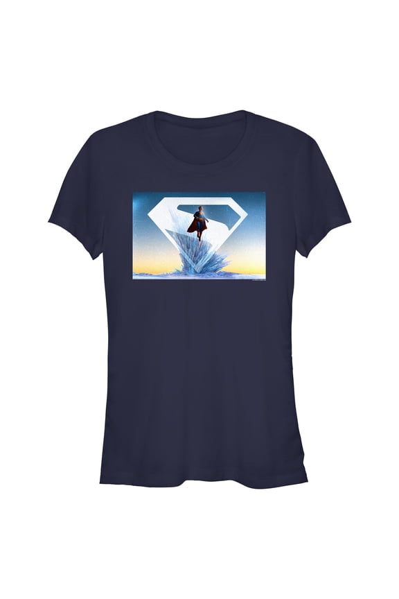 Juniors Superman Fortress of Solitude Hope T Shirt