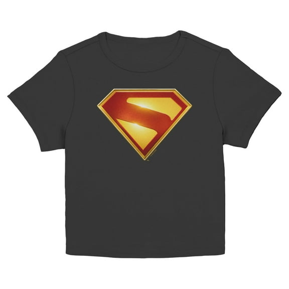 Juniors Superman Metallic Logo T Shirt