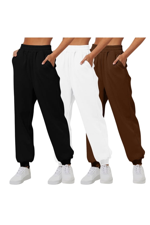 Juniors Sweatpants Casual Pajama Pants Athletic Lounge Pants Loose Fit Elastic Waist Drawstring Joggers with Pockets