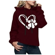 VISIT JUNIORS TEEN GIRLS HOODIES Juniors Teen Girls Graphic Print Patchwork hoodie Running Comfy Hoodie College Casual Soft Sweatshirt Clearance Clothing