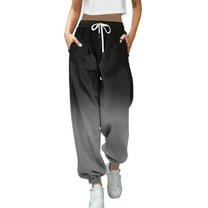 Juniors Teen Girls Joggers Clearance Comfortable Grey Sweat Pants Active Elastic Waist Comfy Lounge Pants Joggers Workout Casual