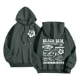 thumbnail image 1 of Juniors Teen Girls Letter Print Drawstring Graphic hoodie Cotton Comfy Sweatshirt Workout Back To School Basic Hoodie All Clearance, 1 of 6
