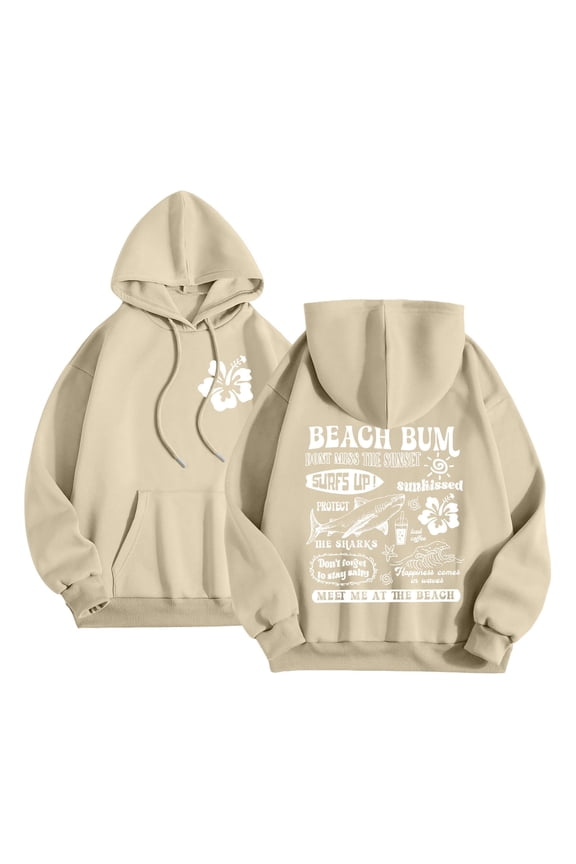 Juniors Teen Girls Letter Print Drawstring Fleece Graphic hoodie Workout College Sweatshirt Comfy Cotton Basic Hoodie Wish