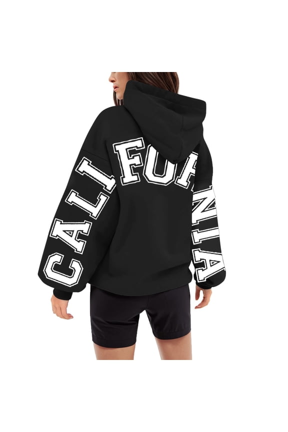 Juniors Teen Girls Letter Print Graphic Print Casual hoodie Athletic Oversized Sweatshirt Lightweight Casual Lounge Hoodie Wish