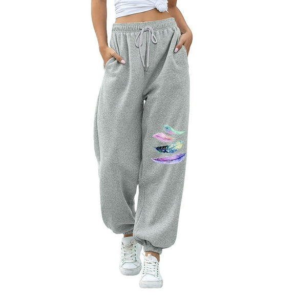 Juniors Teen Girls Lounge Pants Clearance Grey Workout Sweat Pants Athletic Teens Active Joggers Lounge Pants Lounge Ladies