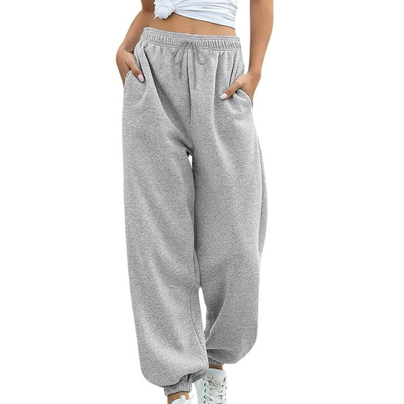 Juniors Teen Girls's Sweatpants Clearance with Pockets Joggers Sweatpants Active Comfy Grey Lounge Pants Sweat Pants Athletic Ladies