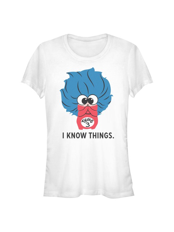 Juniors The Cat in the Hat I Know 3 Things T Shirt