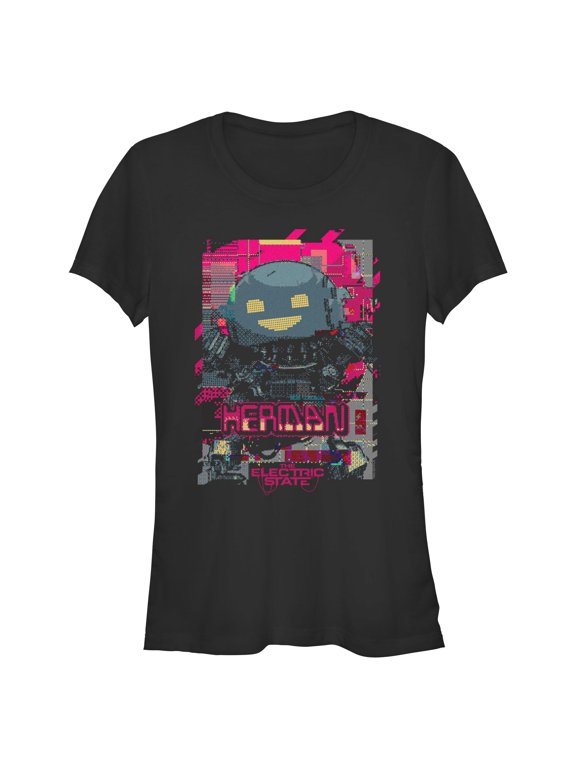 Juniors The Electric State Herman Glitch T Shirt