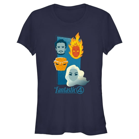Juniors The Fantastic Four: First Steps Floating Heads T Shirt