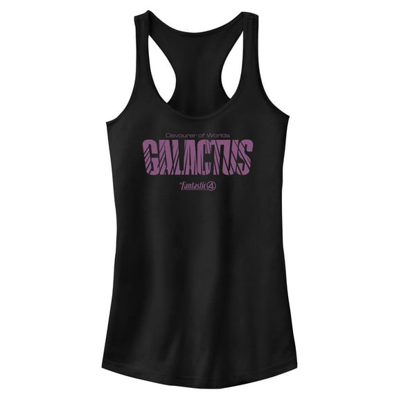 Juniors The Fantastic Four: First Steps Galactus Name Logo Racerback Tank