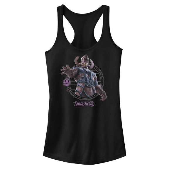 Juniors The Fantastic Four: First Steps Galactus Power Hand Racerback Tank
