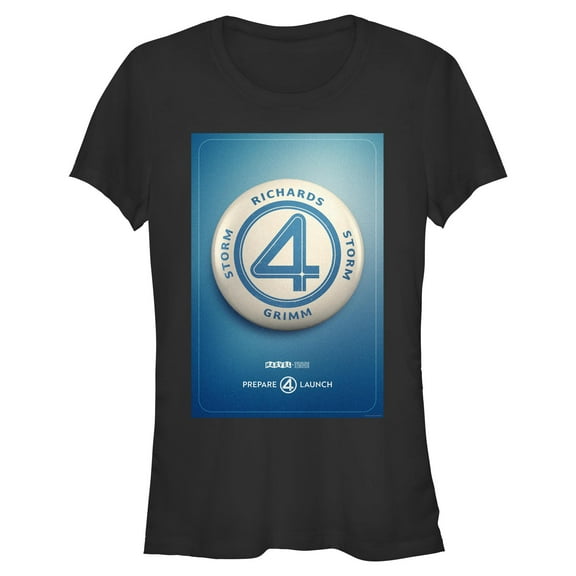 Juniors The Fantastic Four: First Steps Prepare 4 Launch T Shirt